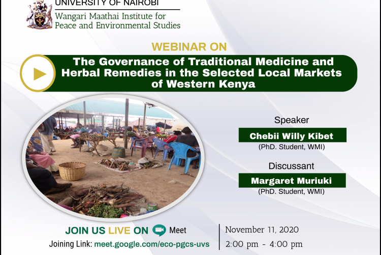 The Governance of Traditional Medicine and Herbal Remedies in the Selected Local Markets  of Western Kenya