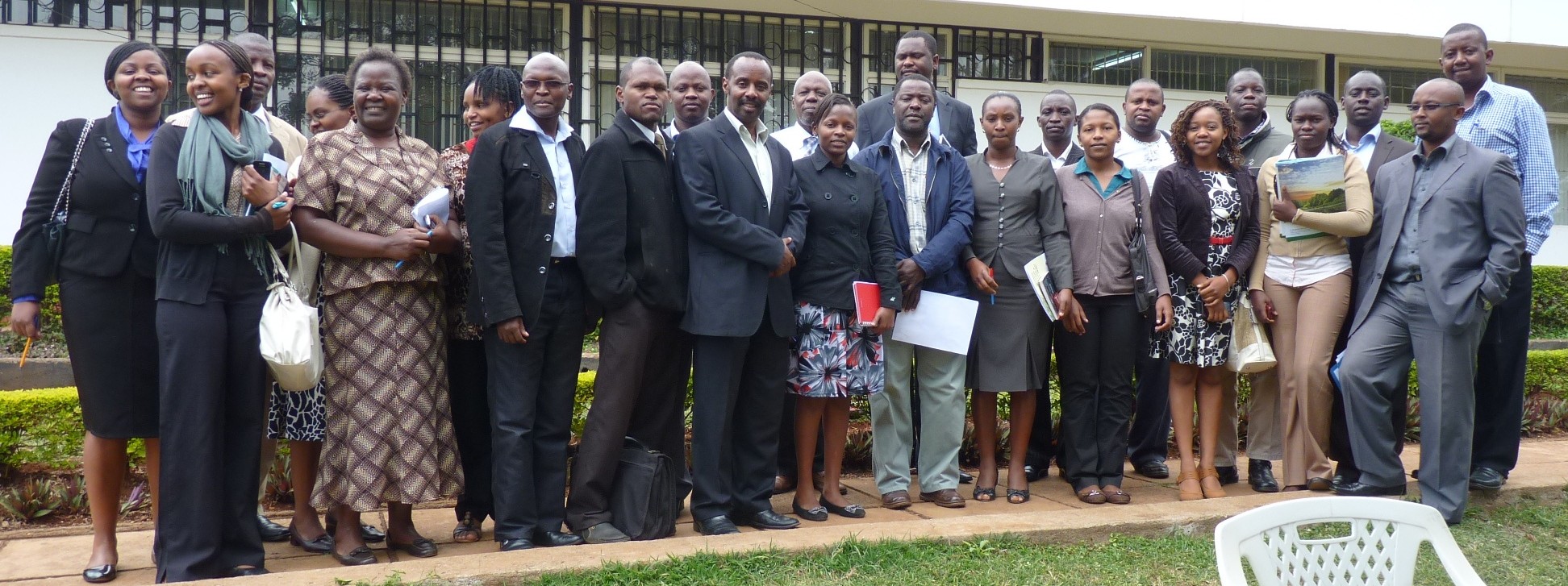 First Cohort of MSc. and PhD students with their staff in 2013