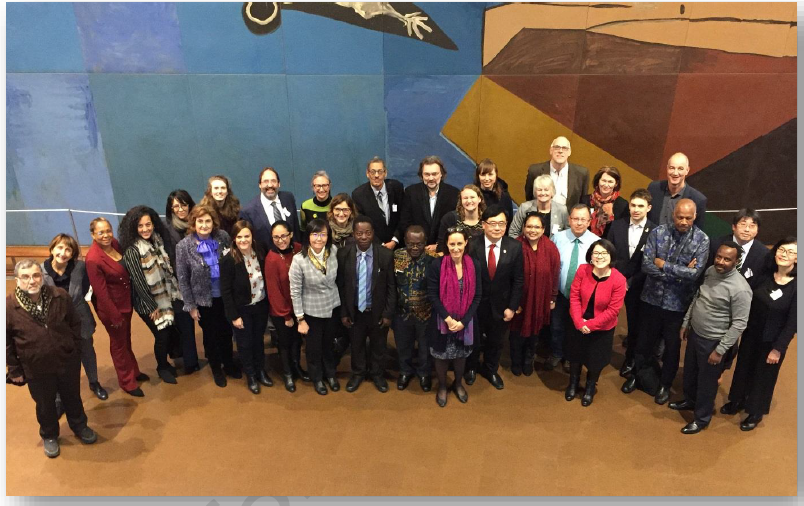 Group photo taken during the launch workshop of the IAU Global cluster on HESD at UNESCO Headquarters in Paris, 28-30 January 2019