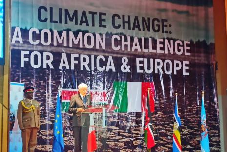 italian president lecture on climate change