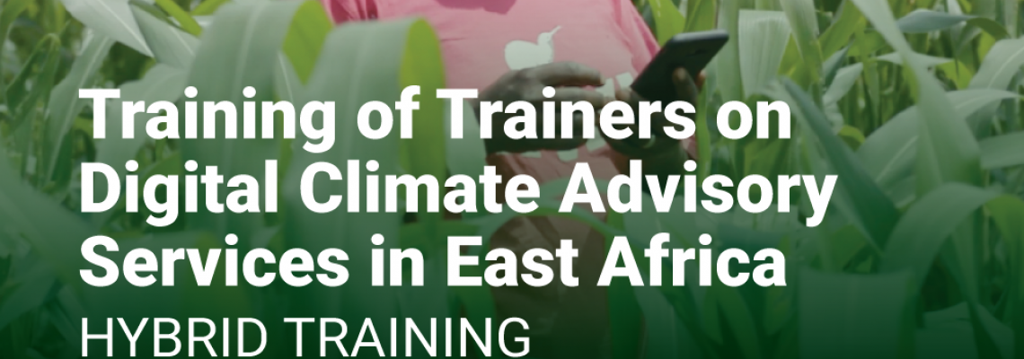 Training of Trainers on Digital Climate Advisory Services in East Africa