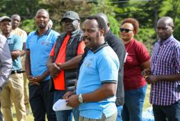 tree planting event at DCI headquarters